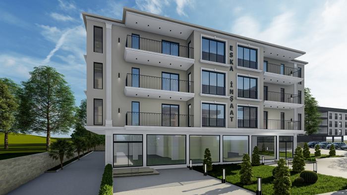 Kemalpaşa 12 Daire Yeni Başlayan Proje balkon ve cephe tasarımı (8/9)