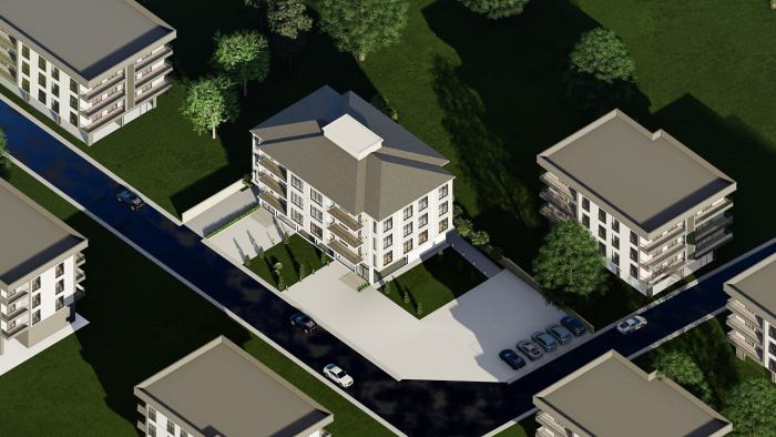 Örnekköy İkiz Villa Projesi modern bina cephesi (2/4)