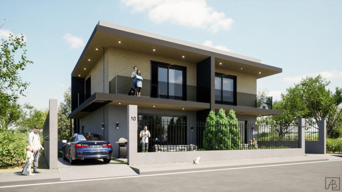 Örnekköy İkiz Villa Projesi iç mekan tasarımı (4/4)